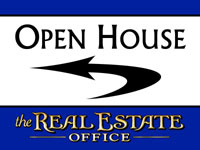 Open House Sign - Left